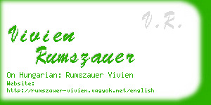vivien rumszauer business card